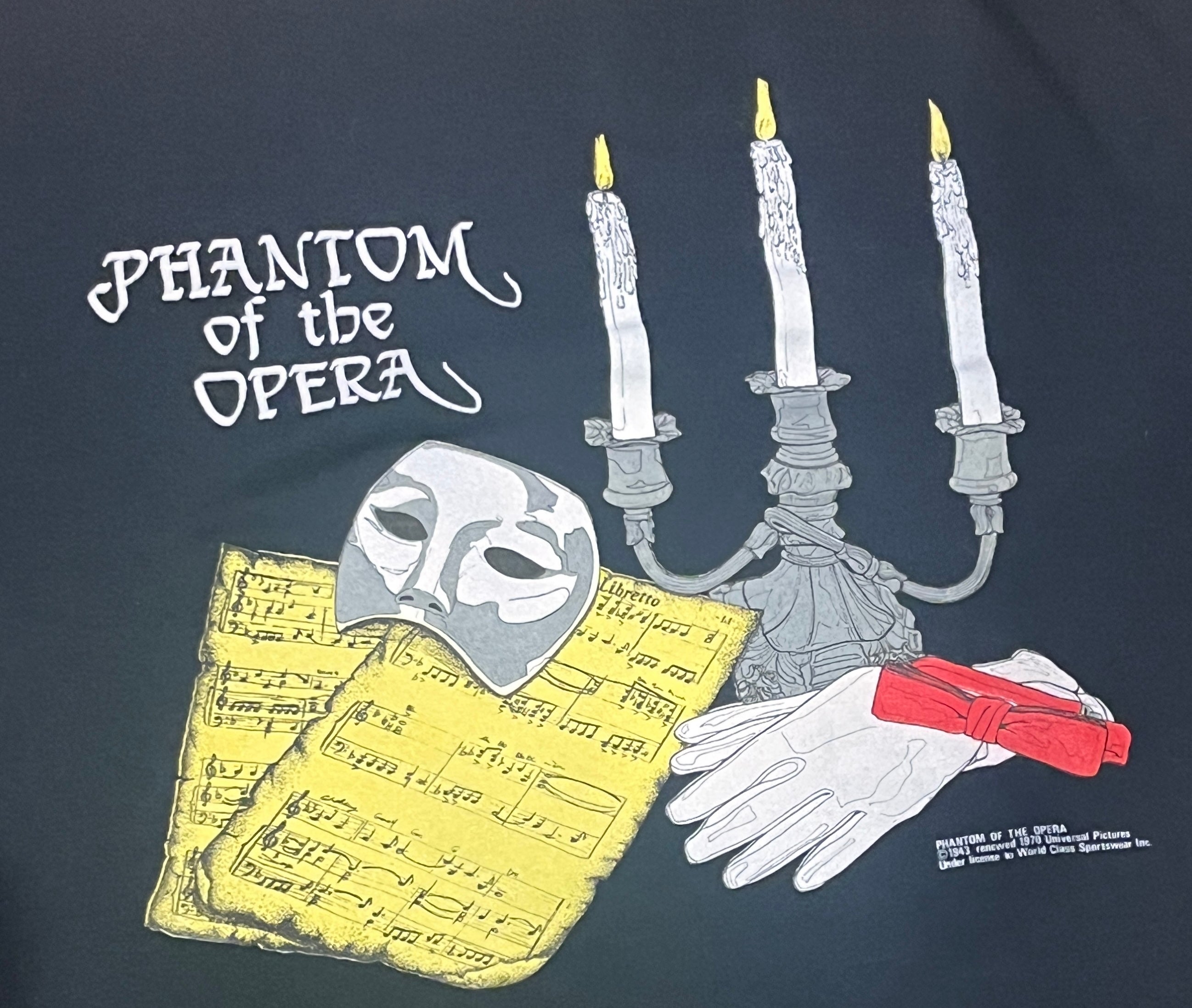 Vintage 80’s Phtntom Of The Opera Shirt Size XL