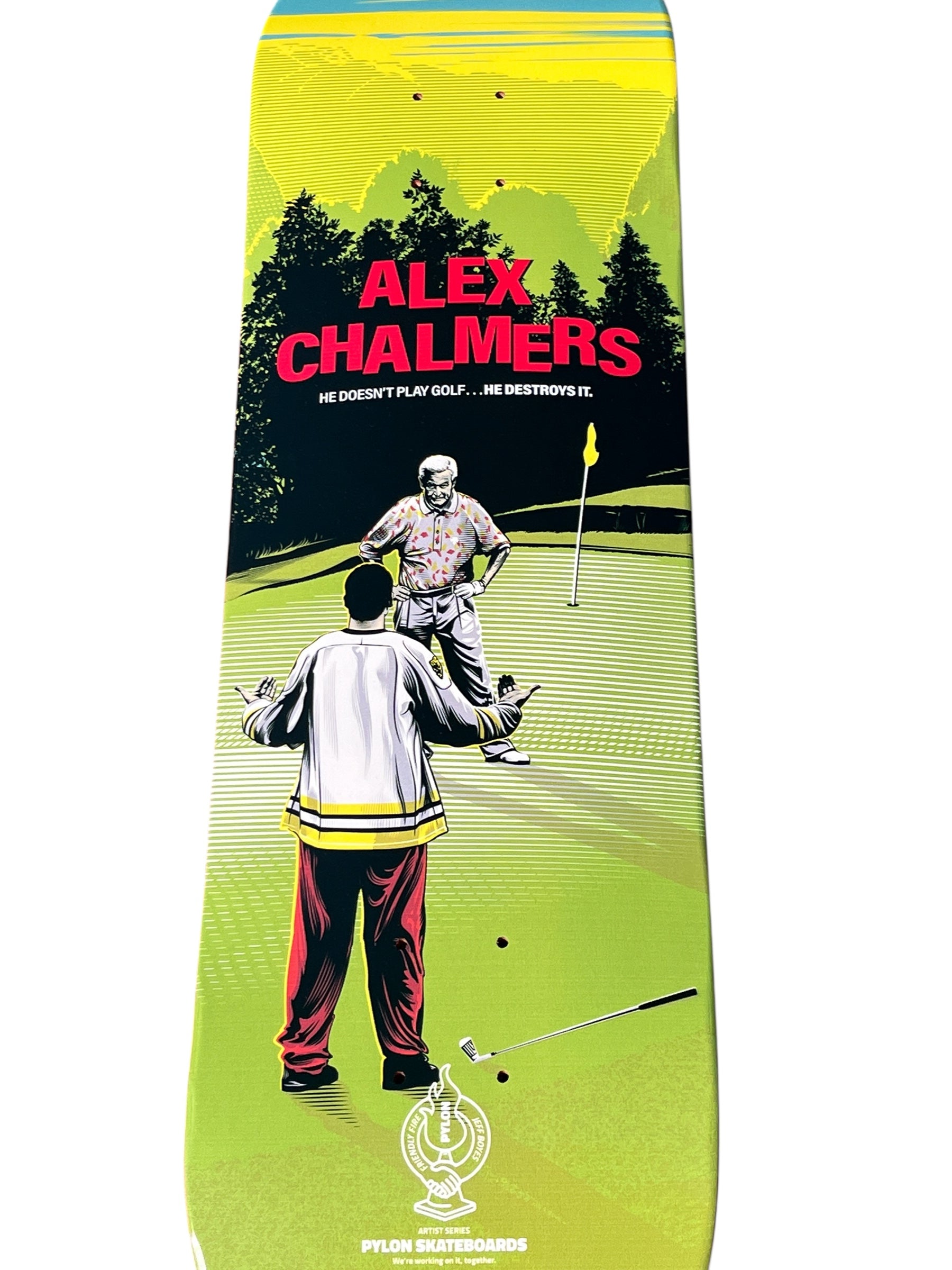 Alex Chalmers Happy Gilmore Pylon Skateboards Size 8.5